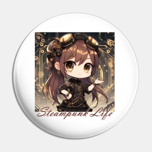 Steampunk Life Pin