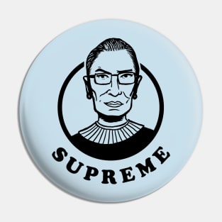 Ruth Bader Ginsberg is Supreme (RBG) Pin
