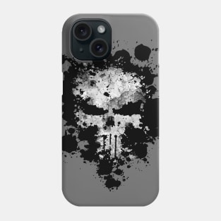 Grunge Skull Splatter Phone Case