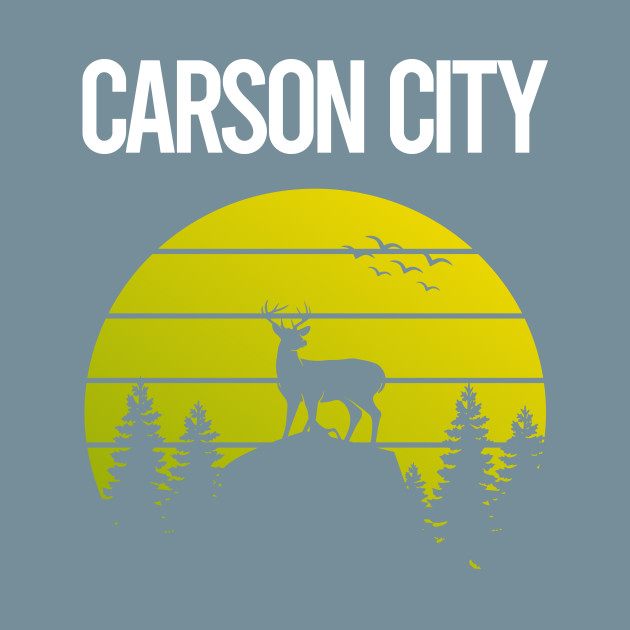 Disover Sunset Deer Carson City - Carson City - T-Shirt