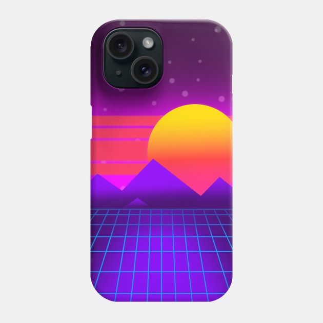 Synthwave Phone Case by mattonematt