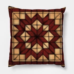 Wooden Quilt Pillow