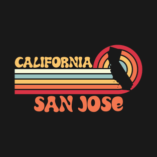 San Jose Shirt California Sunset 70s 80s Tshirt Surfer Summer Sun Gift Idea Tourist T-Shirt