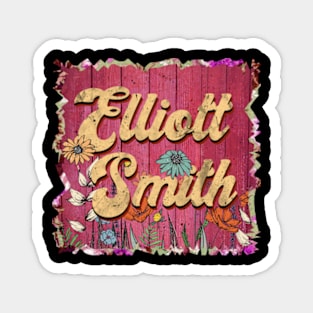 Classic Smith Personalized Flowers Proud Name Magnet