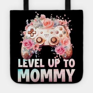 Leveled Up to Mommy Has Entered the Game Tee Gamer Mom Gift Soon to be Mom Game controller Tote