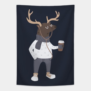 Hipster Deer Tapestry