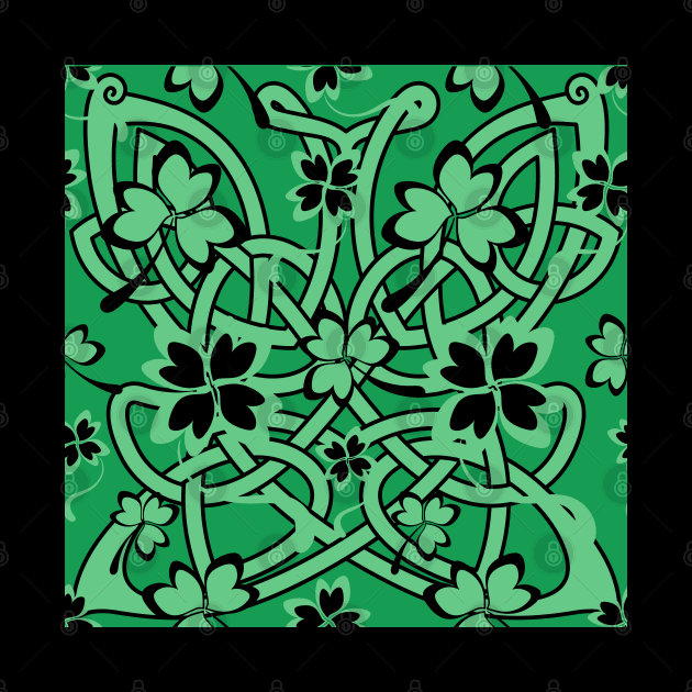 Celtic Clover by LylaLace Studio