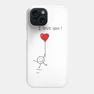 i love you valentine day Tshirt Phone Case