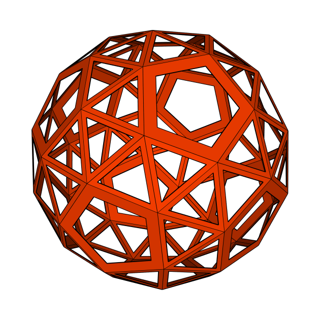 skeletal snub dodecahedron by Seni Lawal