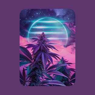 Synthwave Weed T-Shirt