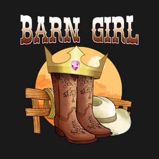 Barn Girl I Equestrian Pony Horse Fan T-Shirt