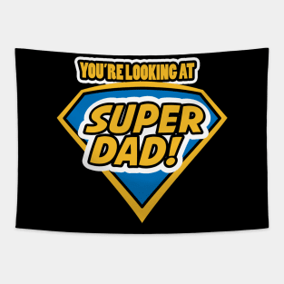 Father's Day Super Dad Tapestry