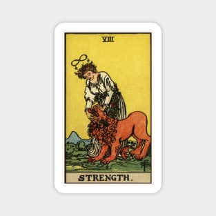 VIII. Strength Tarot Card Magnet