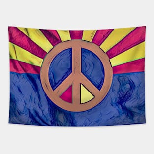 Arizona Peace Flag Tapestry