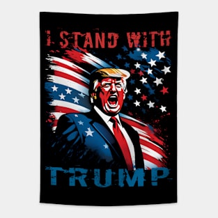 I Stand With Trump Tapestry