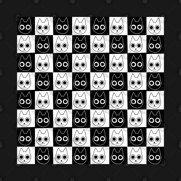 Black & White Cat Pattern by pako-valor