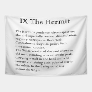 The Hermit Tarot Arcana meaning Tapestry