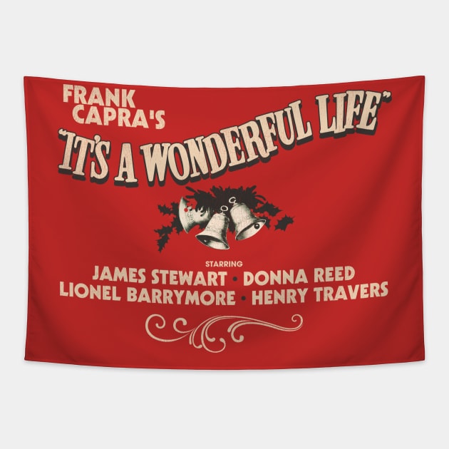 It's a Wonderful Life Title Screen Tapestry by darklordpug