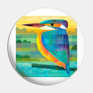 Kingfisher Pin