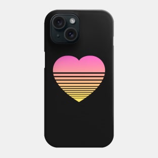 Gradient Heart - Pink Yelllow Phone Case