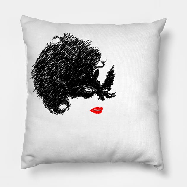 Cruella Pillow by Rebelllem