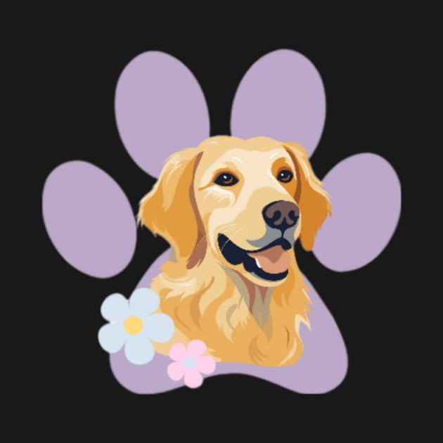 Pastel Golden Retriever by actually.a_dragon