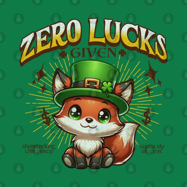 Zero Lucks Given St Patrick's Day by DetourShirts