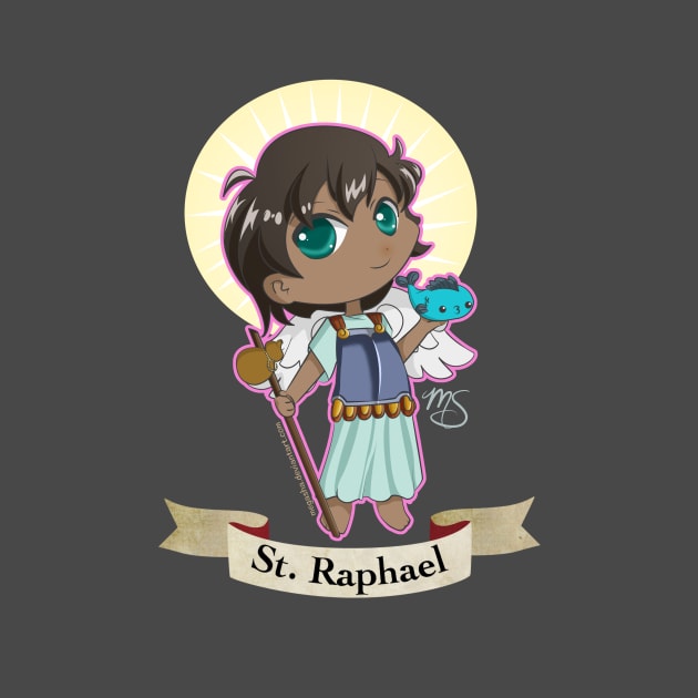 Chibi St. Raphael by Megasha