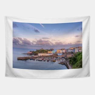 Tenby Harbour Sunset Tapestry