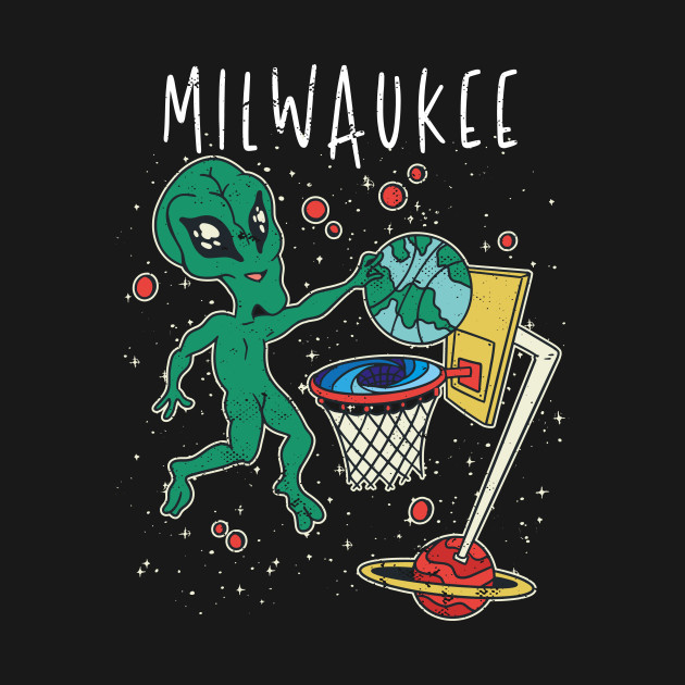 Discover Vintage Milwaukee Basketball Fan Graphic - Basketball - T-Shirt