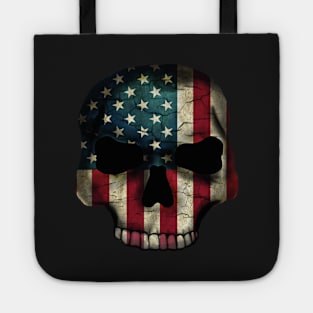 American Flag Skull Tote