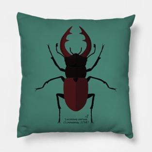 Stag beetle Pillow