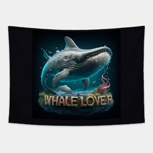 Exotic whale art for whale lovers Tapestry