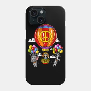 Hippie Peace Sign Air Balloon Phone Case