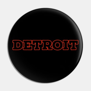 Detroit Red Pin