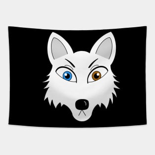 Arctic Fox Head Tapestry