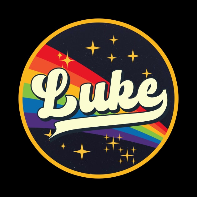 Luke // Rainbow In Space Vintage Style by LMW Art