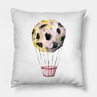 what it is: a moon hot air balloon. Pillow