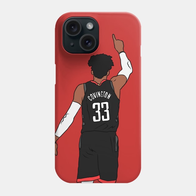 Robert Covington Finger To The Sky Phone Case by rattraptees