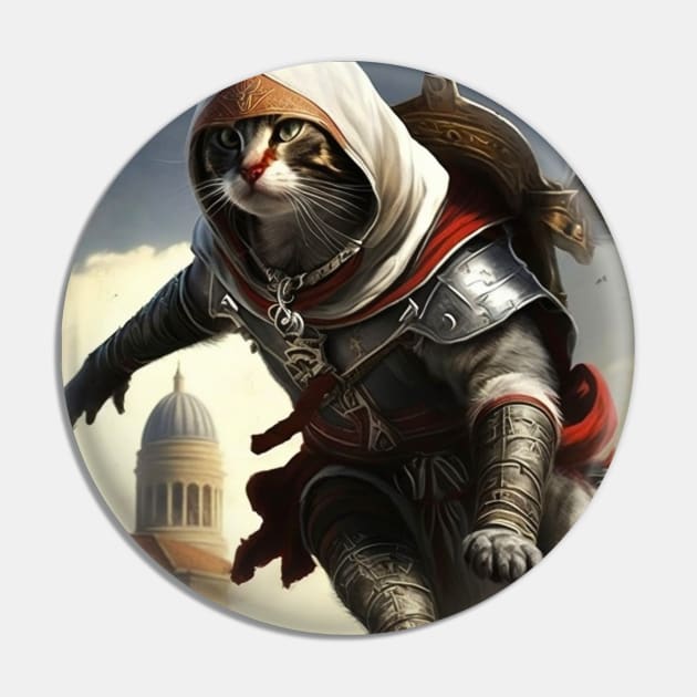 Cat assassin Pin by Geek Culture