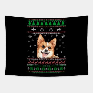 Welsh Corgi Ugly Christmas Sweater Funny Dog Lover Owner Gifts Tapestry