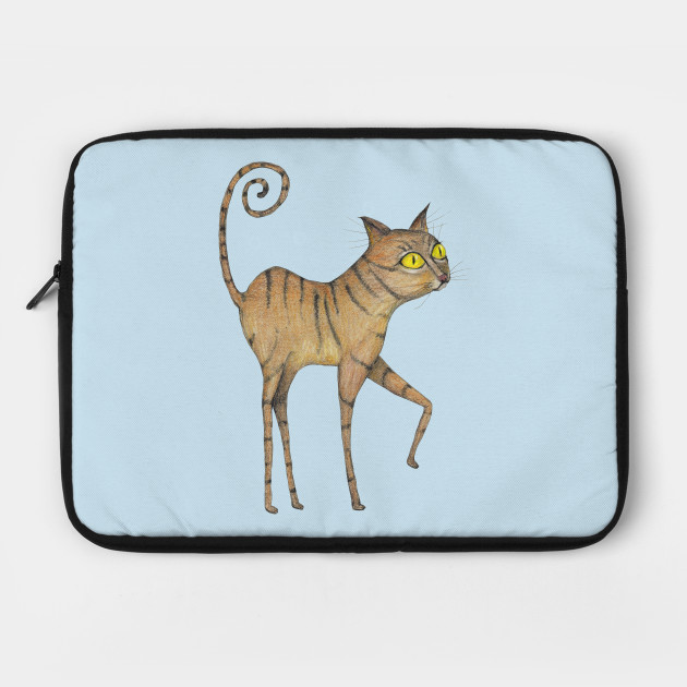 Long Legged Cat Cat Laptop Case Teepublic