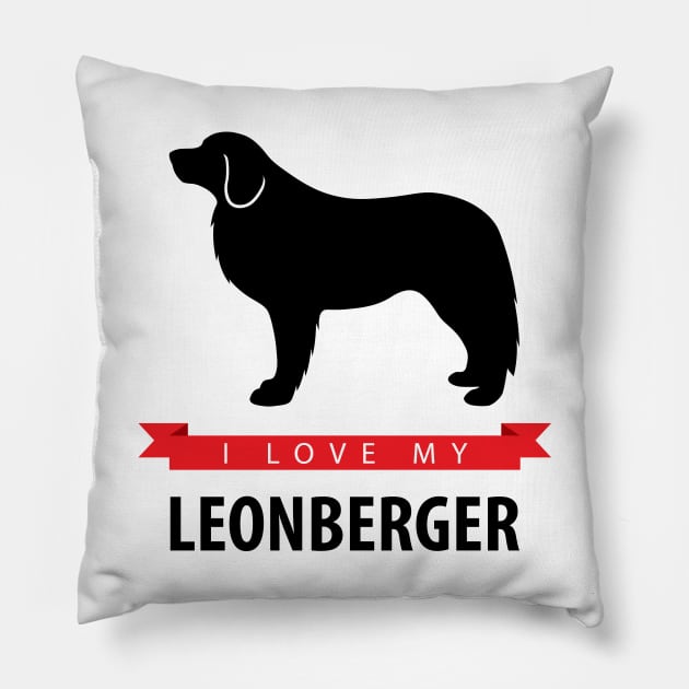 I Love My Leonberger Pillow by millersye