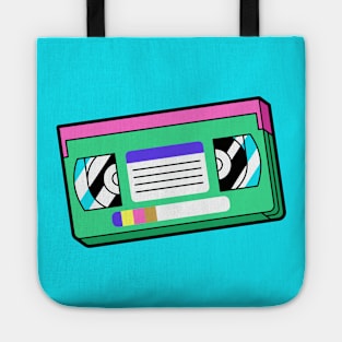 Colorful Retro VHS Tape Tote