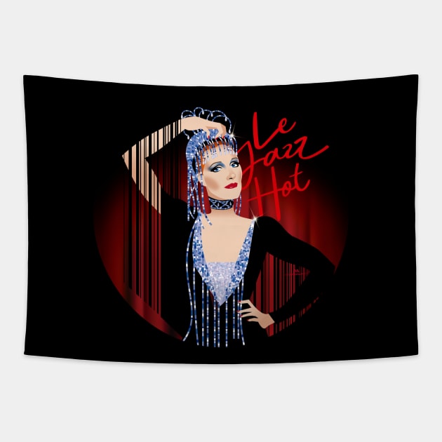 Le Jazz Hot Julie Andrews Tapestry TeePublic