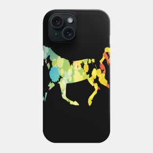 Cool horse horses colorful animal TShirt Phone Case