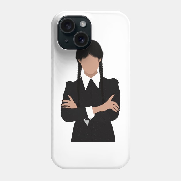 Wednesday Addams Fan Art Phone Case by senaeksi