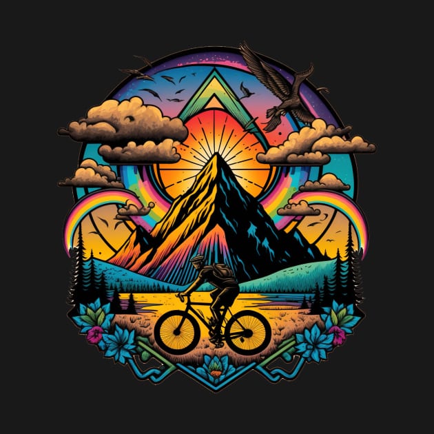 Bicycle Day 1943 | Colorful Psychedelic Art by Trippinink