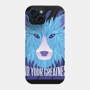 wolf illustration with polygonal and geometric Phone Case