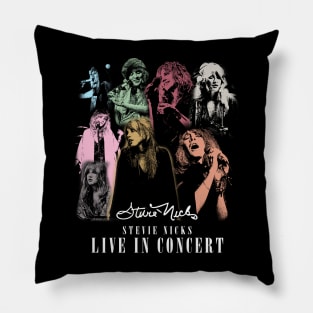 Stevie Nicks Vintage Rock Music 2023 Tour Live in Concert Pillow